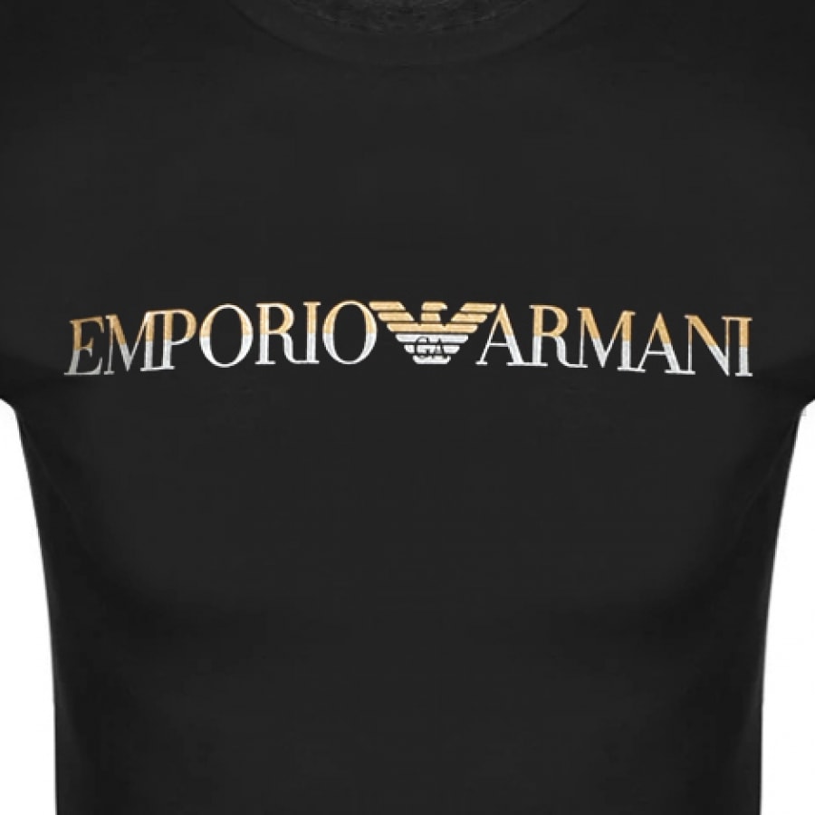 Alternative Image for ProductEmporio Armani Lounge Long Sleeved T Shirt Black3